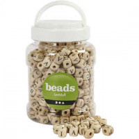 Wood Beads, size 9x9x9 mm, hole size 3 mm, 400 ml, china berry [HOB-68475]