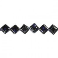 Pottery Beads, L: 19x19 mm, hole size 2 mm, 11 pcs, blue [HOB-69954]