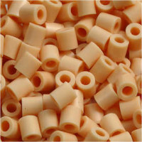 Fuse Beads, size 5x5 mm, hole size 2,5 mm, light skin colour (7), medium, 1100pcs
