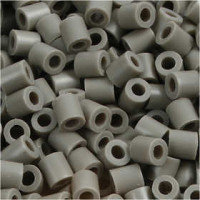 Fuse Beads, size 5x5 mm, hole size 2,5 mm, ash-coloured (8), medium, 1100pcs