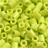Fuse Beads, size 5x5 mm, hole size 2,5 mm, lime green (9), medium, 6000pcs