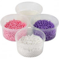 Pearl Clay®, 3x25 g, 38 g, 1 set, white, purple, pink [HOB-78715]