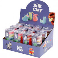 Silk Clay®, 12 sets, neon colours, standard colors [HOB-78721]