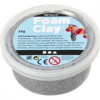 Foam Clay®, 35 g, silver [HOB-78917]