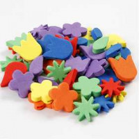 EVA Foam Beads, D: 10-20 mm, hole size 2 mm, 756 mixed [HOB-79011]