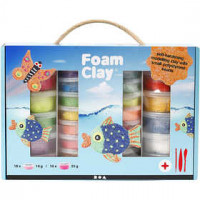 Foam Clay® Set, 1 set, asstd colours [HOB-98112]