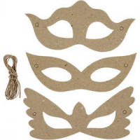 Masks, W: 18 cm, H: 5+8 cm, 30 pcs [HOB-99092]