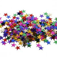 Sequins, size 10 mm, stars, 250g [HOB-99548]