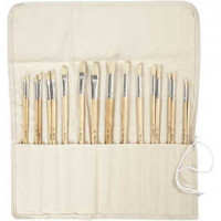 Nature Line Brushes, size 1-10, W: 5-10 mm, 18 pcs [HOB-99823]