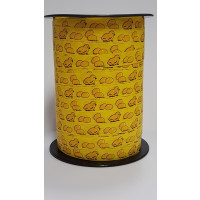 Curling Ribbon Easter Chicks Yellow with Orange 10mm x 225 meter (1 roll) [HV-EAS10YO]