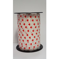 Curling Ribbon Hearts 10mm x 225 meter (1 roll) [HV-HEART10]