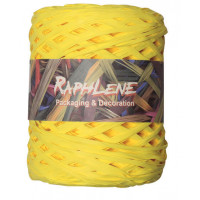 Raffia Synthetic Yellow - Roll of 200 meters (1 roll) [HV-RAFYE]