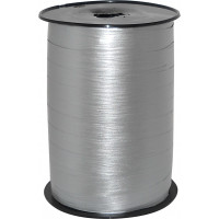 Curling Ribbon Paperlene Crepon Silver 7.5mm x 250 meter (1 roll) [HV-PAO7SI]