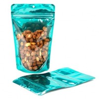 Stand Up Pouches Transparent/Teal 13x7.9x20.6cm | 113 grams (100 pieces) [ZBGB3TL]