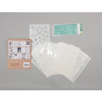 Bullet Journal Stencils set of 15 + 1 Letter stencil + Grip seal bag (1 pc) [BOP-BUL16]