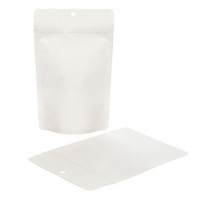 Stand Up Pouches Compostable Kraft White 13x7.9x20.6cm | 113 grams (100 pieces) [ZBGEK3W]