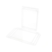 Plastic Gift Boxes 11.4x1.3x14.9cm Crystal Clear (25 pieces) [FB6]