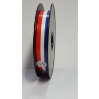 Curling Ribbon Blue/White and Red Hearts 19mm x 91 meter (1 roll) [HV-DFR19]