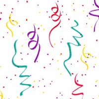 Printed Bags Confetti 12.5/2x4x29 cm with side gusset (100 pieces [G5PC1]