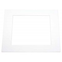 Mount Board bright White 19.4x24.5cm Window - Outer size 27.9x35.6cm (10 pieces) [MS20088]