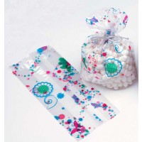 Printed Bags Butterflies 8.9x5.1x19.1cm with side gusset (100 pieces) [CG3BF]