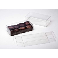 Plastic Gift Boxes for Chocolates 7x3.7x14cm Food Safe (25 pieces) [FPB230]