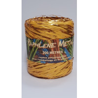 Curling Ribbon Raffia Metal Curry 200 meter (1 roll) [HV-RAM200CU]