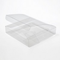 Plastic Gift Boxes 12.7x12.7x2.5cm Crystal Clear (50 pieces) [VB306]