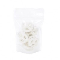 Stand Up Pouches Rice Paper Transparent/White 10.2x6x15.2cm | 57 grams (100 pieces) [ZBGR2WC]