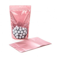 Stand Up Pouches Transparent/Rosé Gold 17.1x8.9x28.6cm cm | 340 grams (100 pieces) [ZBGRG4]